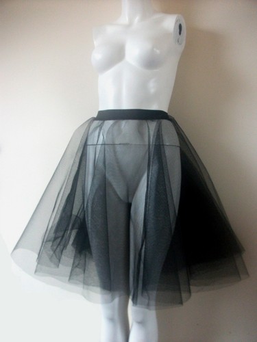 Black petticoat underskirt - black,