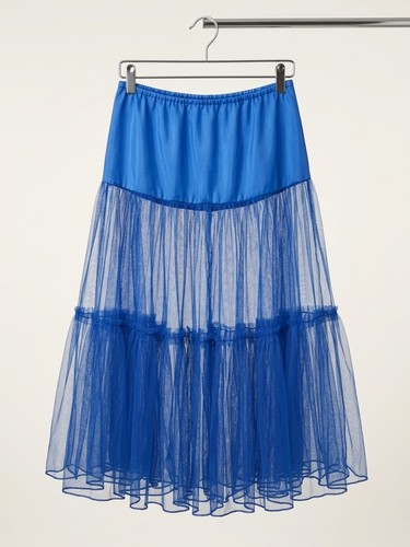 Royal blue tulle petticoat - blue,