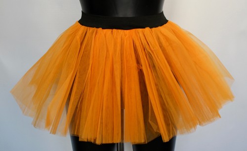 Orange tutu skirt net - orange,